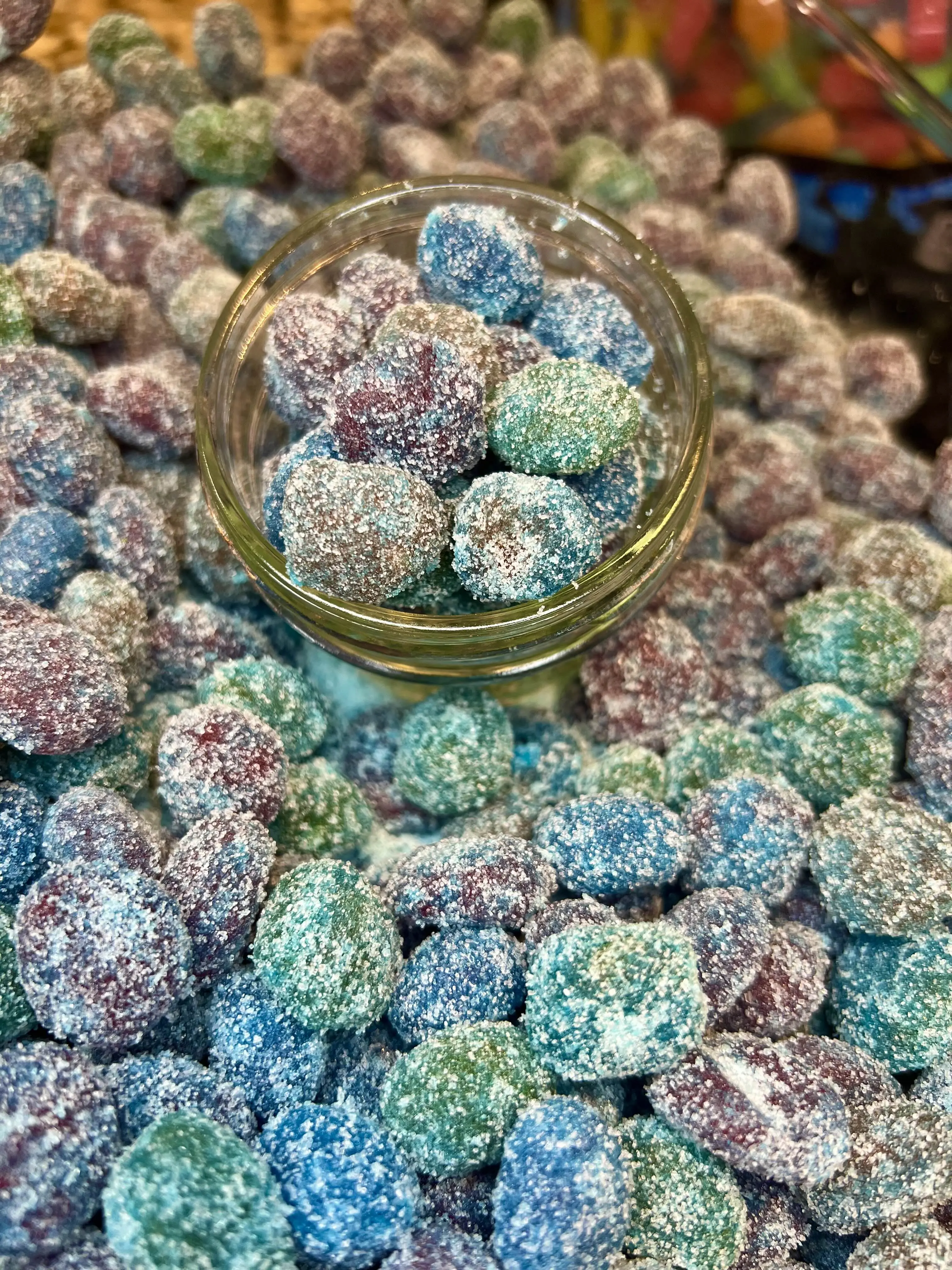 Cass' Candies - Sour Blue Raspberry Gushers - Insanely Sour Candy Sweet Snack
