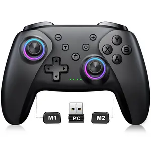 Wireless PC Controller - Bluetooth Controller with Hall Effect Joysticks & Triggers - No Stick Drift, No Dead Zone, 1000mAh Battery, Controller for PC, Switch, iOS and Android