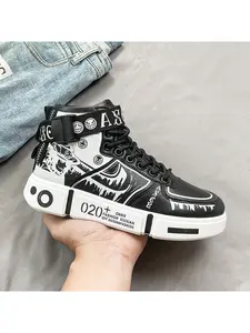 2026 New High-Top Men's Shoes, Youth Fashion Shoes, All-Season Wear, Thick Sole Casual Sneakers, Trainer Shoes, Comfortable Versatile Trendy Sports Shoes, Flexible Shoe