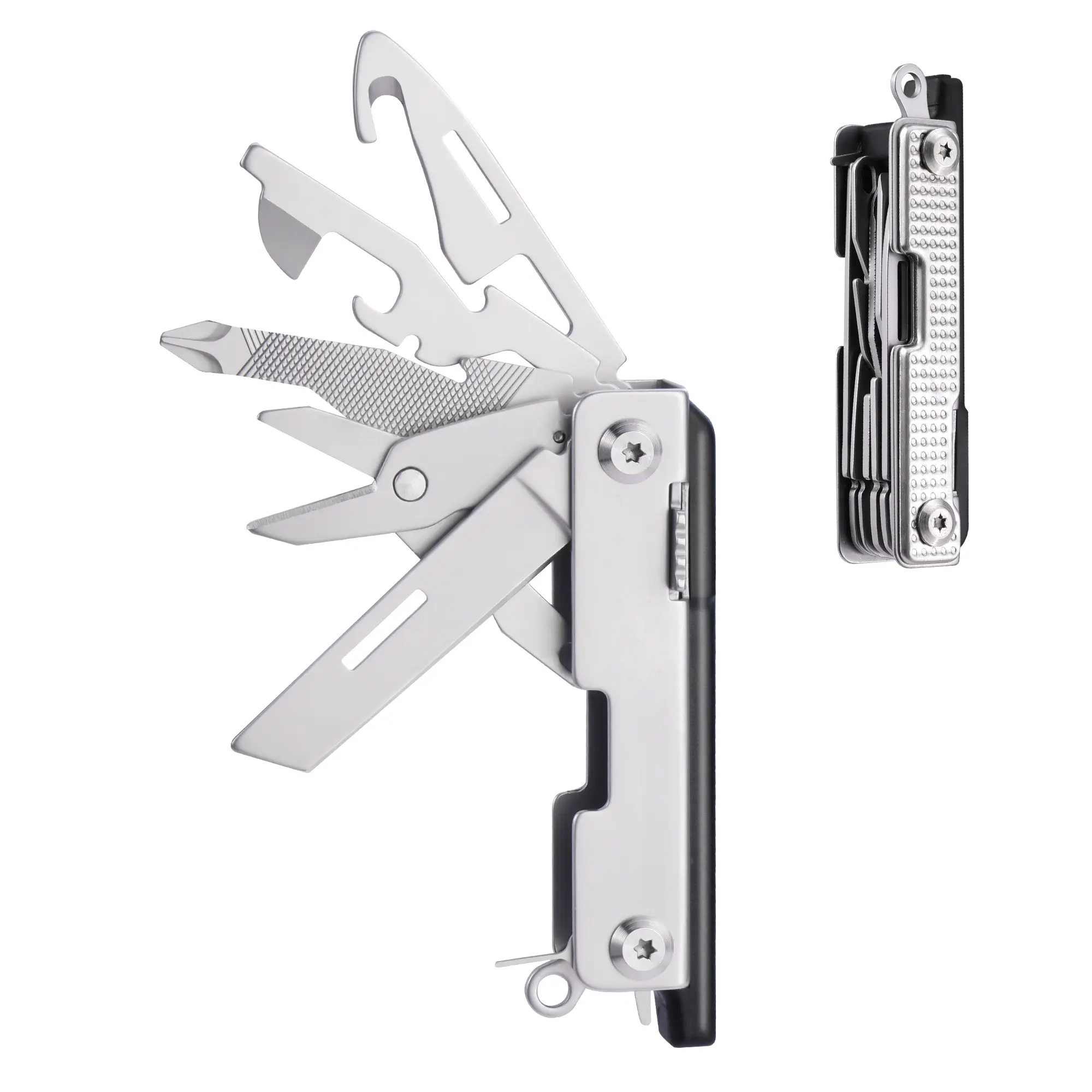 #backtoschool Mossy Oak Multitool,12-in-1 EDC Keychain Multitool with Pocket Knife, Scissors, Screwdrivers, Bottle Openers, Whistle - Mini Gadgets for Outdoor, Camping, Hiking, Survival, Repairing for Men
