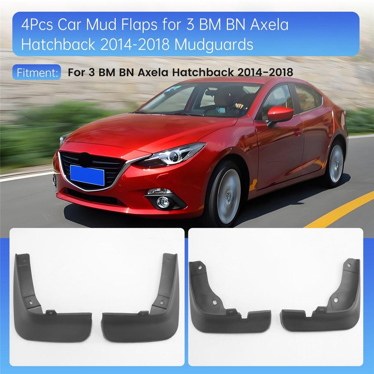 4Pcs Car Mud Flaps for Mazda 3 BM BN Axela Hatchback 2014-2018 Mudguards Fender Mud Guard Flap Splash Flaps Accessories