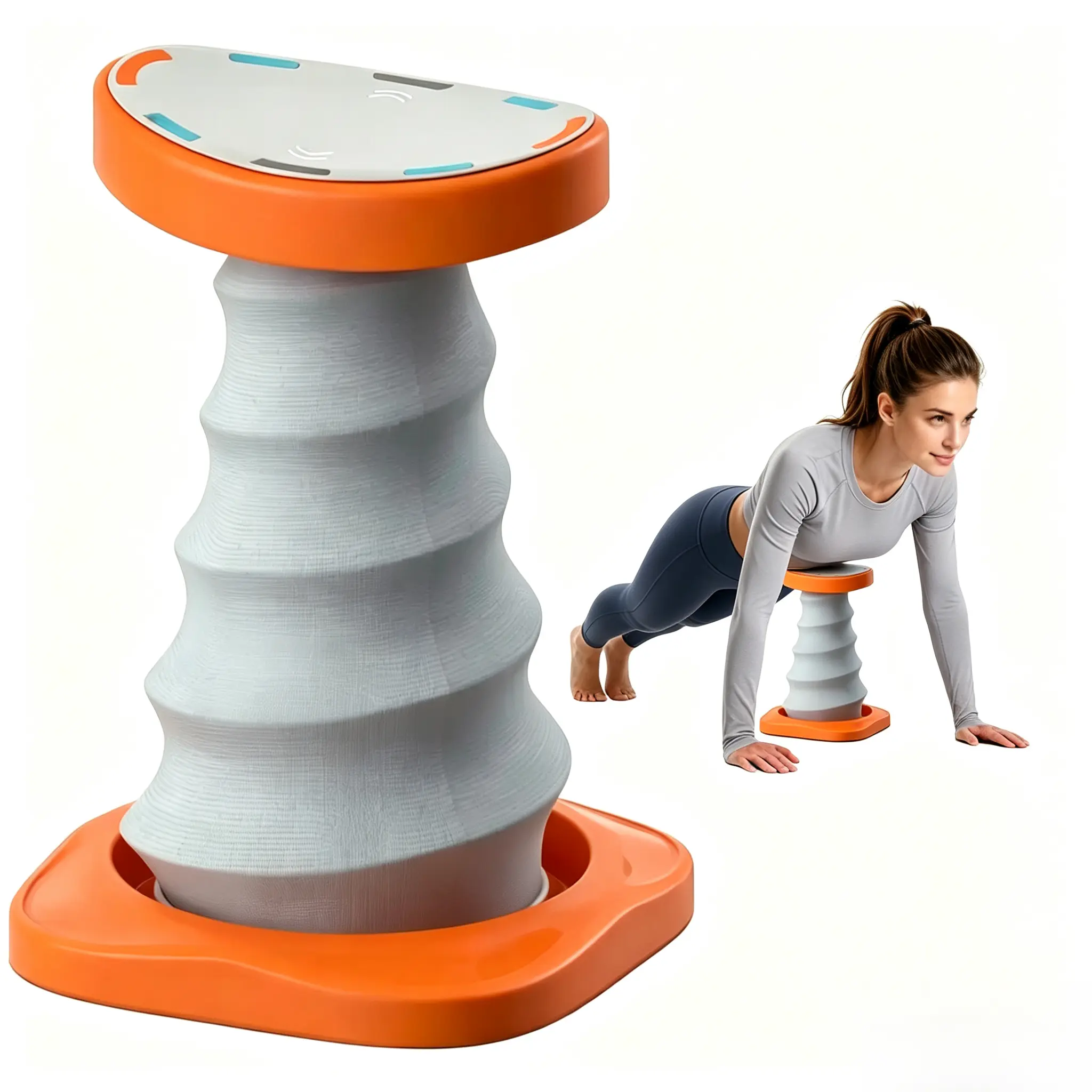 Push Up Trainer Fitness Equipment, Upgraded Push Up Assist Device with Waist & Core Support, Reduces Body Weight Load, Better Than Regular Push Up Stands, Home Gym Gear for Chest, Upper Body & Ab Core Strength Training