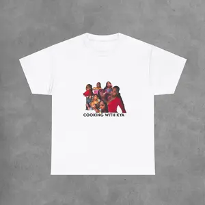 Cooking with Kya Graphic Tee - Unisex Heavy Cotton Short Sleeve Shirt for Foodies and Chefs