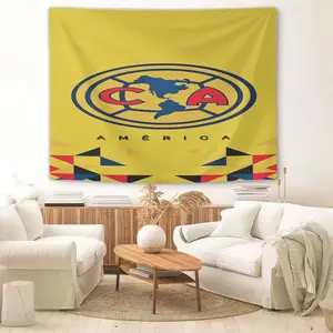 Club América Themed Tapestry, Suitable for Home Decoration in Bedrooms, Living Rooms, Dormitories, and Fan Rooms, Designed as a Football Themed Wall Decoration for Fans