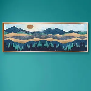 Landscape Pattern DIY Diamond Arts Colorful Painting Kit without Frame, DIY 5D Diamond Arts Colorful Painting Kit, Wall Art Decor for Home Living Room, Diamond Painting Kits