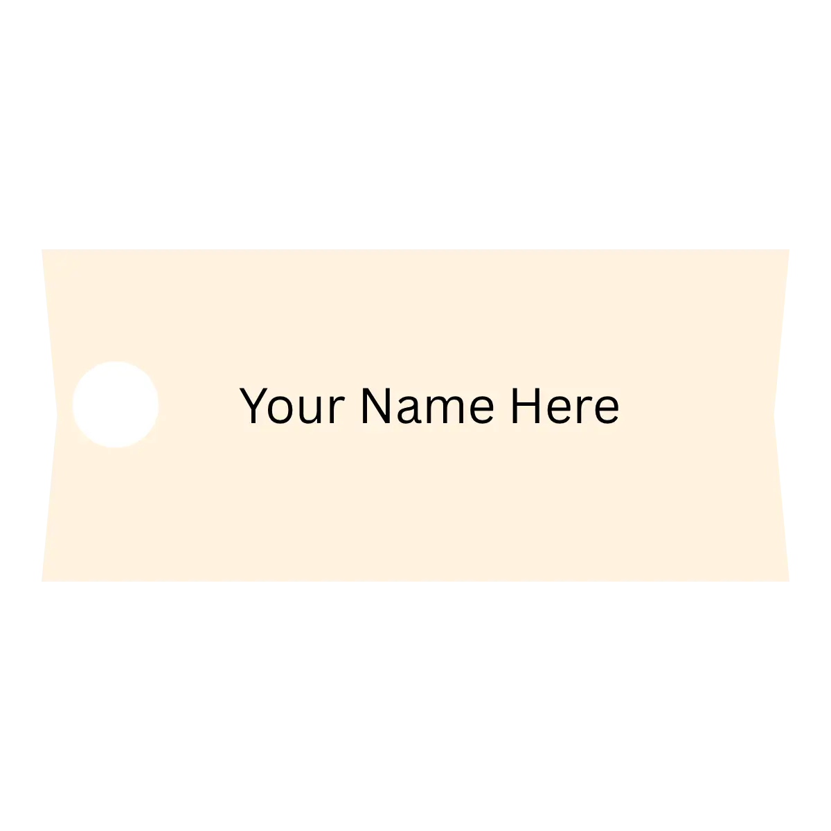 Custom Acrylic Tumbler Name Plate