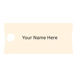 Personalized Acrylic Tumbler Name Plate