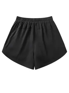 Summer Quick-Dry Gym Shorts for Women, Loose Fit Trendy Versatile Gym Running Casual Shorts, Fake Two-Piece Anti-Spy Pants