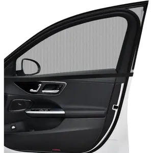 Car Window Shade, 4 Pcs Auto Side Front Rear Window Sun Shades, Heat Block and UV Rays Protection, Breathable Mesh Privacy Protection Curtain, Universal Fit Most Car (Car Front&Back 4Pcs)