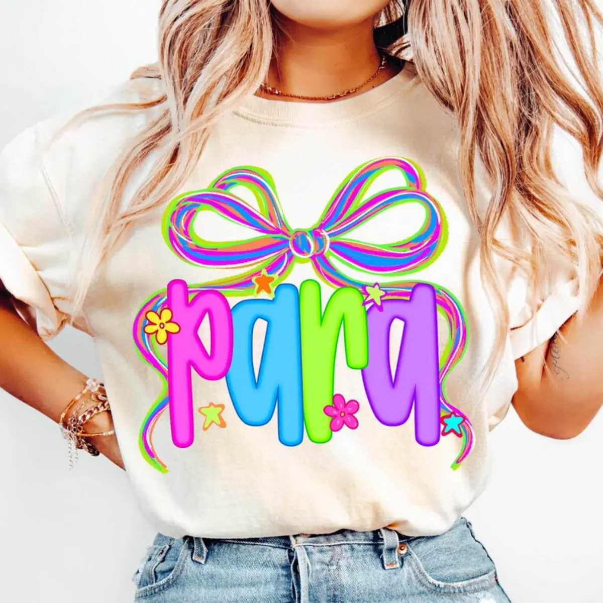 Paraprofessional T-Shirt, Preppy Para Back To School Graphic Tee