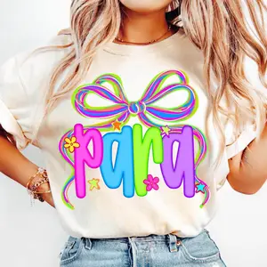 Paraprofessional T-Shirt, Preppy Para Back To School Graphic Tee