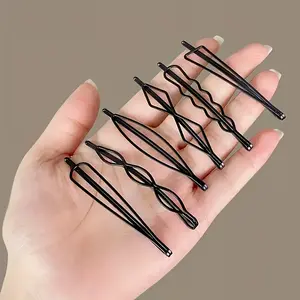 6-Piece Simple Hair Clips, Slim Straight Hair Clip with Smooth Slide Mechanism, Non-Slip Design, Durable Hair Clips for Ponytails, Buns, Braids