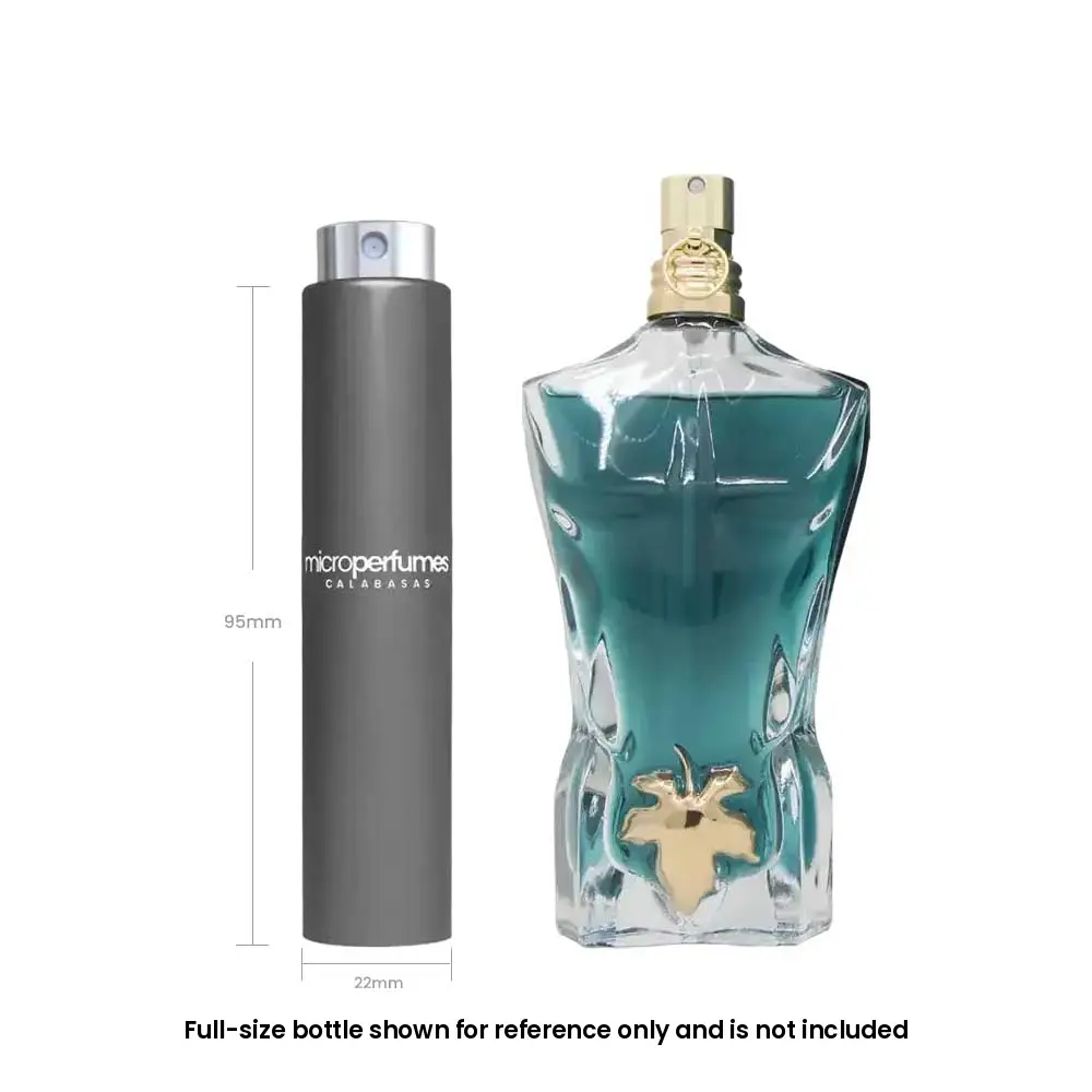 Jean Paul Gaultier Le Beau EDT For Men – 0.17 fl oz / 5 mL Travel Spray Decant, Bergamot, Coconut, Tonka Bean, Gift for Him, Independently Rebottled by MicroPerfumes