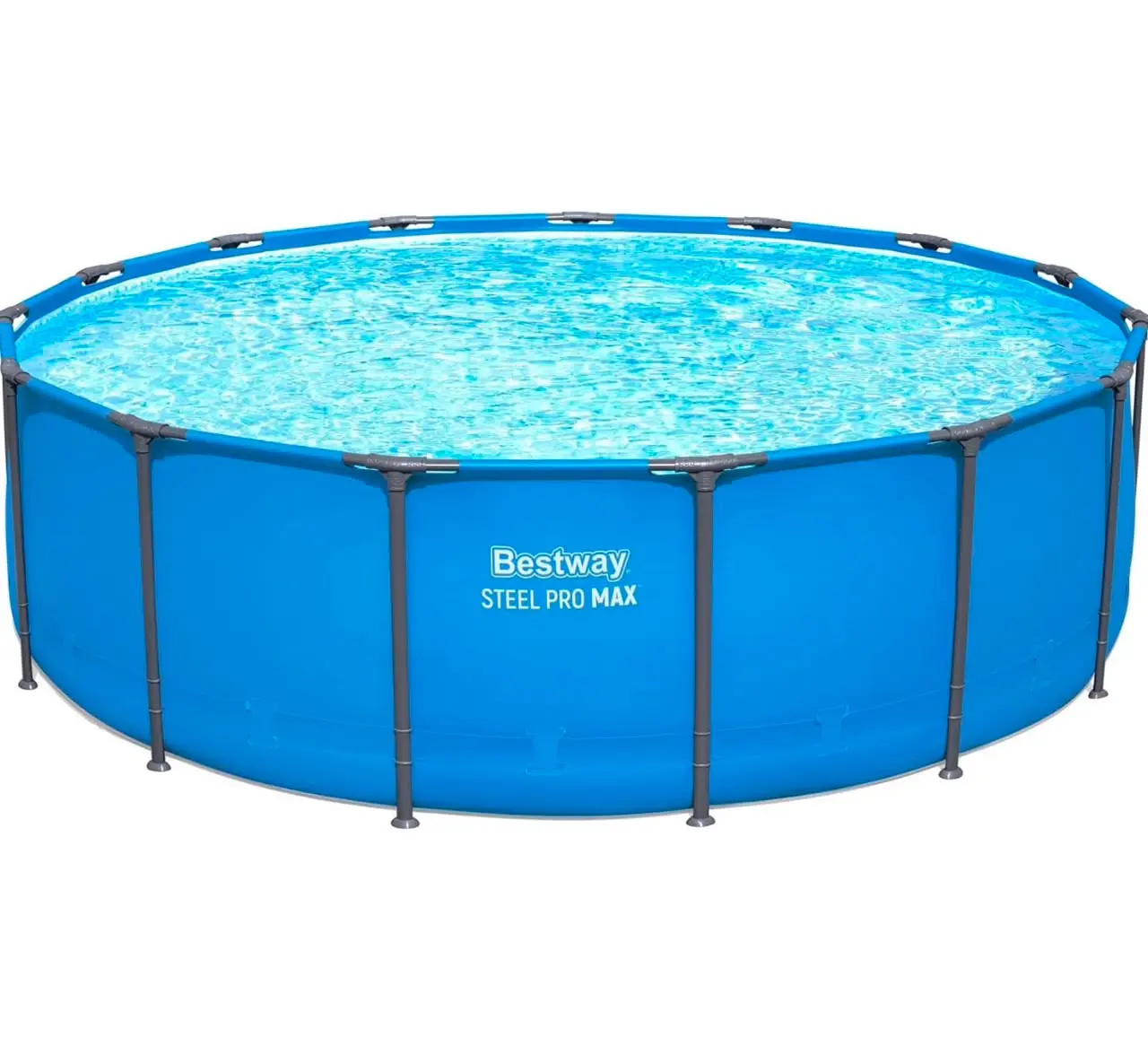 Bestway Steel Pro MAX 15’ x 48 Above Ground Swimming Pool, Pool Only, Blue