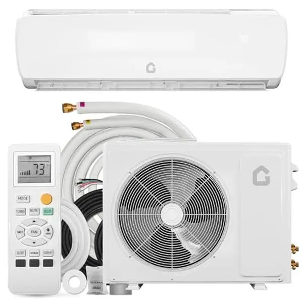 GAOMON SEER 17 12000BTU 115V Mini Split Air Conditioner Energy-Efficient Inverter AC System with Remote Control & Installation Kit for Rooms Up to 750 Sq.Ft