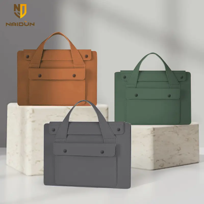 NAIDUN Waterproof Women Work Tote Bag, Multi‑Divided Compartment Laptop Briefcase, Anti‑Stain Foldable Shoulder Handbag for Daily‑use Travel Essentials