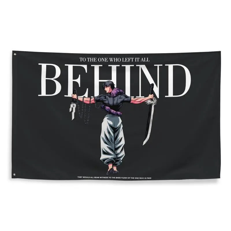 Toji Jujutsu Kaisen Anime Print Linen-Cotton Light Tapestry, 3x5ft Flag Banner, Indoor Home Wall Decoration, Manga Fan Gift for Bedroom-Dorm Room