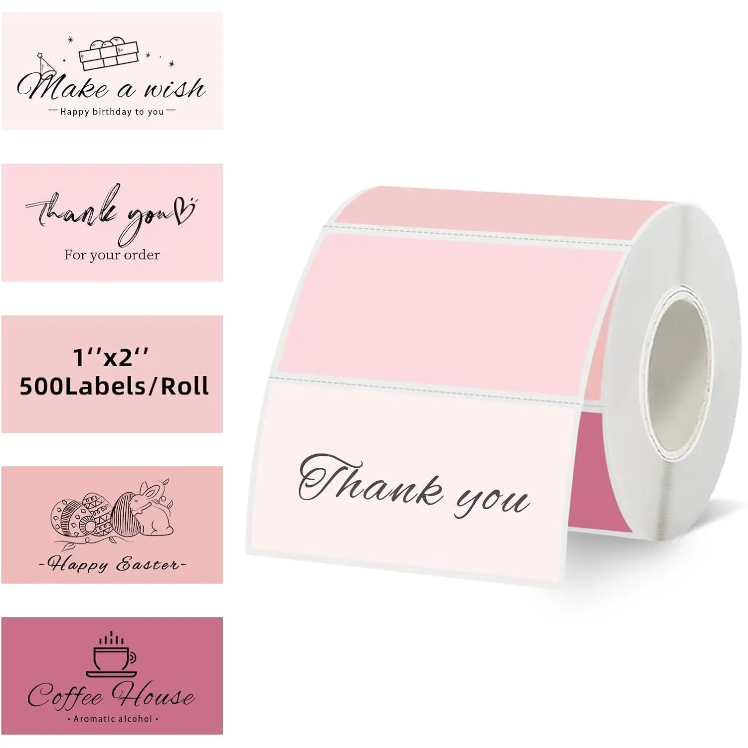 2''x1''  Direct Thermal Barcode Labels,Self-Adhesive Thermal Printer Stickers for Address Design DIY Logo Business