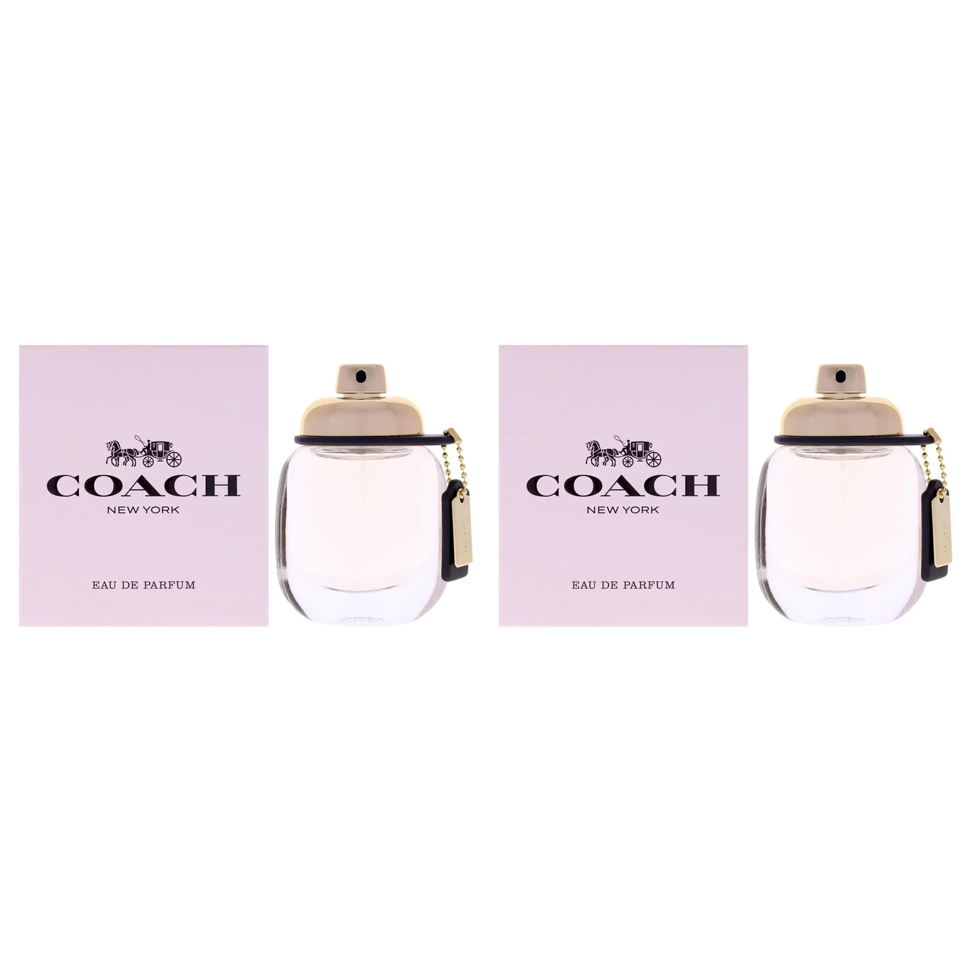 Coach New York Eau de Parfum for Women - Classic Elegant Fragrance Spray - 1 oz Bottles, 2 Pack Value Set, 1Oz