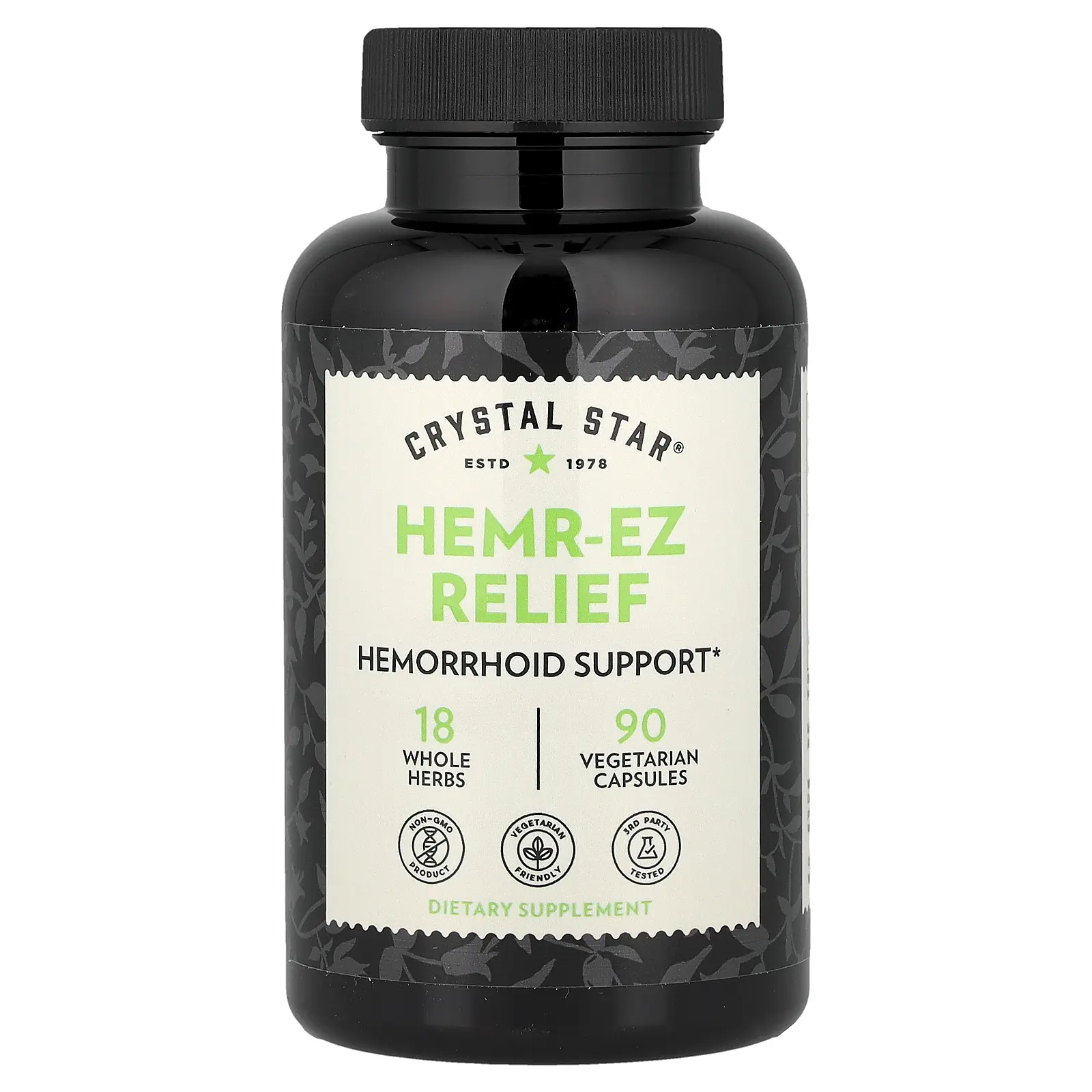 Crystal Star Hemr-Ez Relief, 90 Vegetarian Capsules