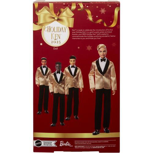 Mattel Collectible - Barbie Holiday Ken Doll 2025, Blonde  [Collectible Figurine/Statue/Bust] Ships IN OWN Container , Paper Doll, Collectible
