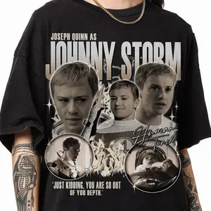 First Steps Shirt, Johnny Storm Shirt, Superhero Tee, Vintage Johnny Storm Superhero Shirt, Fan Gift