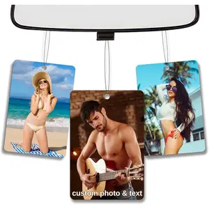 20 bulk wholesale customized air fresheners, customized photo car air fresheners| car accessories| personalized logos/photo paper fragrances, suitable for business promotions, event gifts, and birthday gifts, Father's Day Independence Day Autohome gifts
