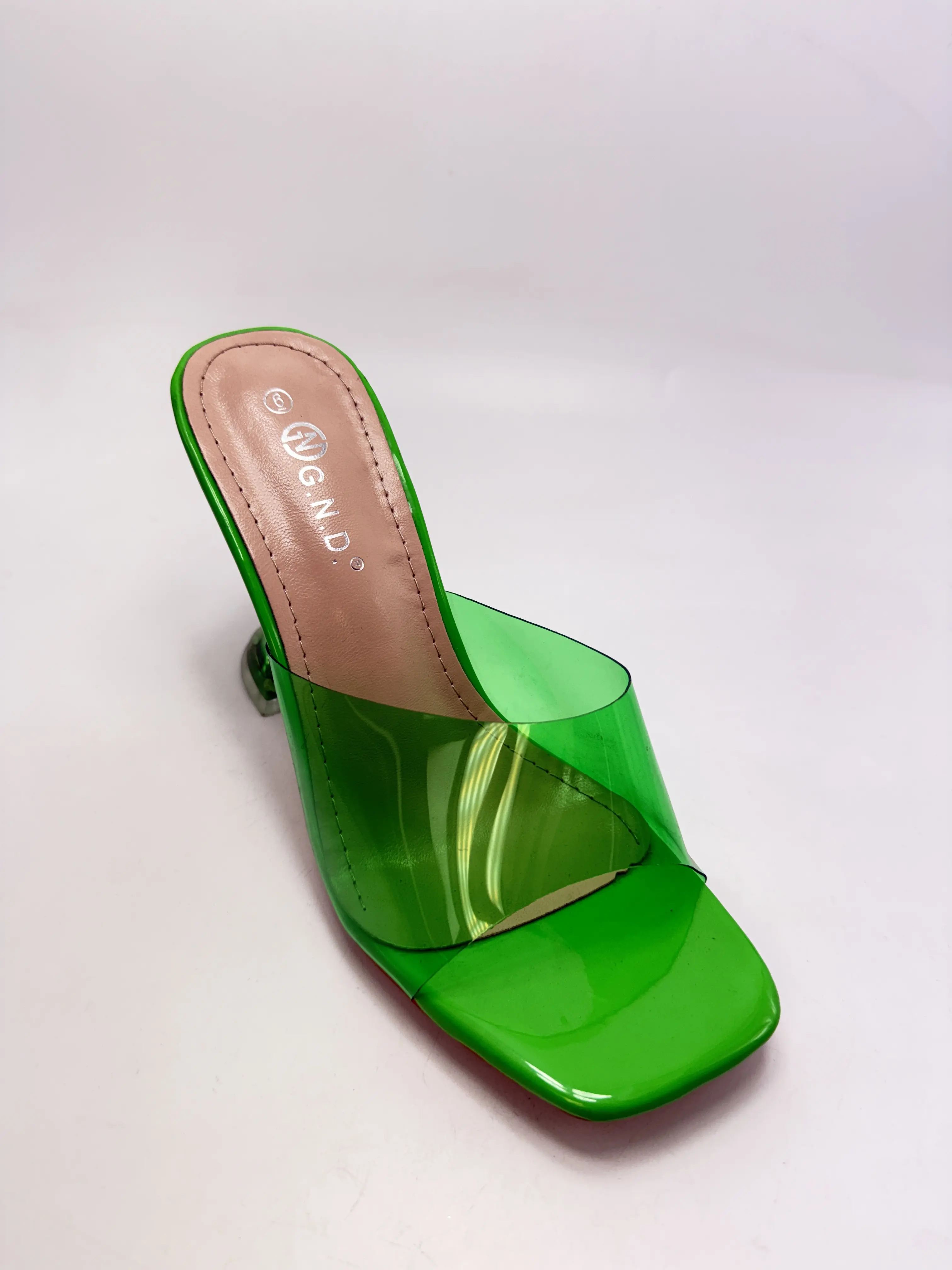 Womens blue   Heels Sandals Transparent Stiletto Heel Slippers Backless Peep Toe Slip on Heeled Mules | Transparent Heels, Slip on, Peep Toe, Backless, Heeled,
