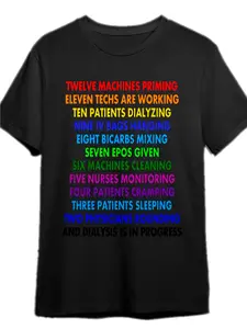 Funny Dialysis Twelve Days of Christmas T-Shirt - Black Medical Holiday Tee for Dialysis Patients Nurses Doctors - Soft Breathable Regular Fit Shirt with Dialysis Machine Humor - Machine Washable Gift for Kidney Patients & Healthcare Workers Festive Workw