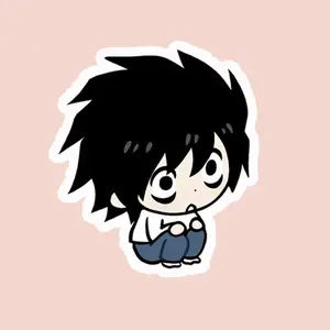 Lawliet Death Note Manga Stickers – Anime Decals