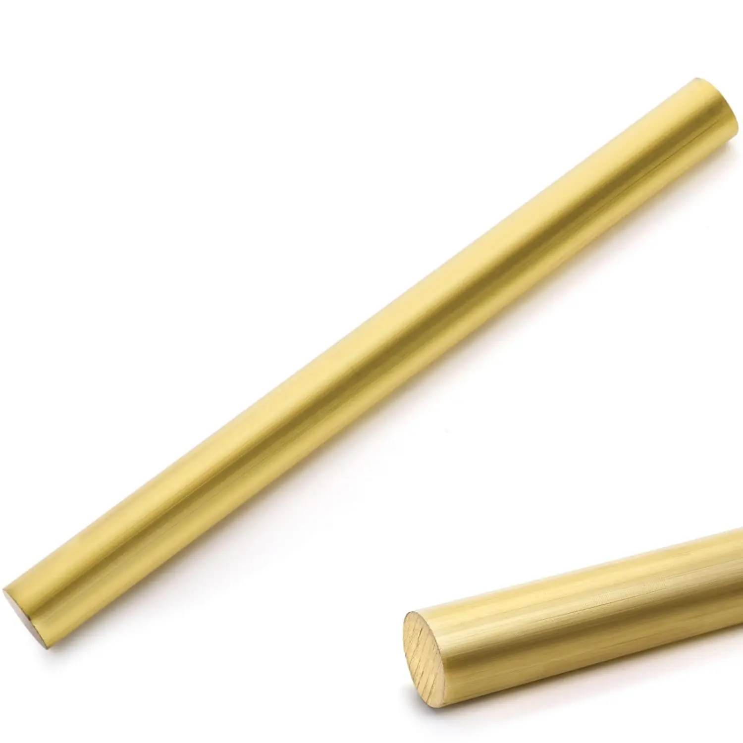High Strength Solid Round Brass Rod - 25mm Diameter, 300mm(11.81in) Length Metal Bar Stock for DIY Craft Projects, Commercial Machining, Boat, Handles, Scales, Model Plane, Hardware Applications, Radiators