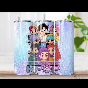 Demon hunter | 20oz Skinny sublimation tumbler transfer print out (TRANSFER ONLY, NOT A FINISHED TUMBLER)