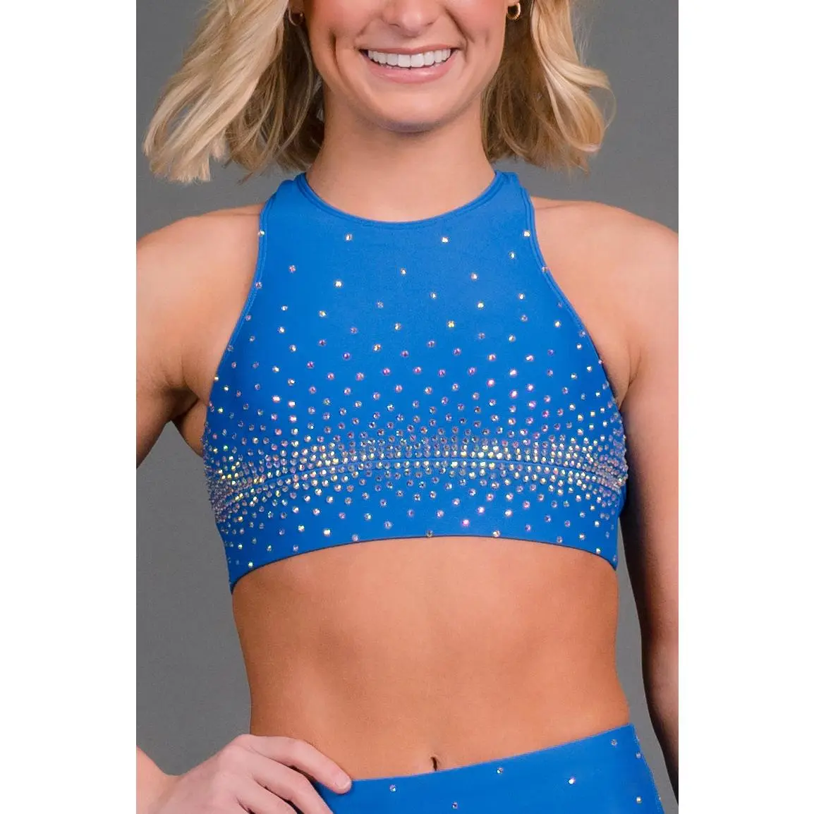 Dolce Sports Bra in Ash Blue Crystal-FINAL SALE Dolce Sports Bra in Ash Blue Crystal-FINAL SALE