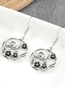 Simple Silver Color Daisy Earrings, Flower Pendant Earrings, Elegant Floral Earrings, Perfect Gift for Her, All Seasons Jewelry
