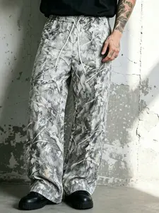 Unisex Y2K Camo Cargo Pants, Vintage 90s Streetwear, Hip-Hop Skateboard Pants, Casual Drawstring Waist, Z-Gen Fashion, Summer Fall Style