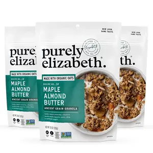 Purely Elizabeth, Maple Almond Butter, Ancient Grain Granola, Gluten-Free, Non-GMO (3 Ct, 10oz Bags)