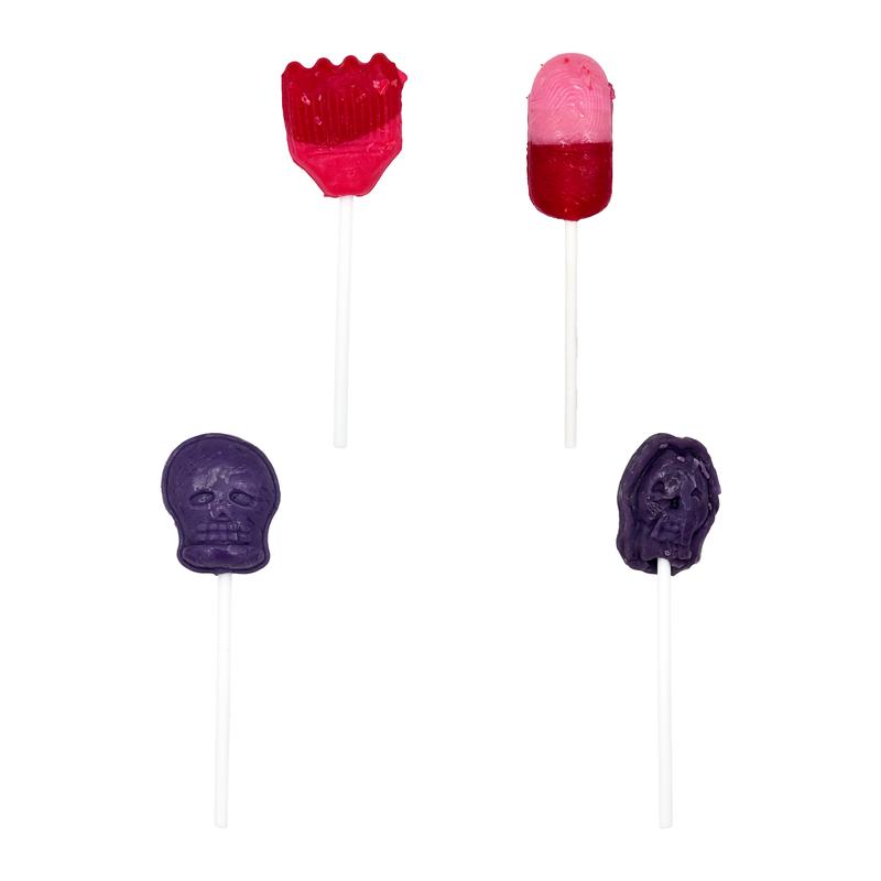 Vero Dulce Susto - 40-Count Halloween & Día de los Muertos Lollipop Mix - Sweet Fruity & Minty Flavors - Spooky Designs - Perfect for Trick-or-Treating & Party Favors