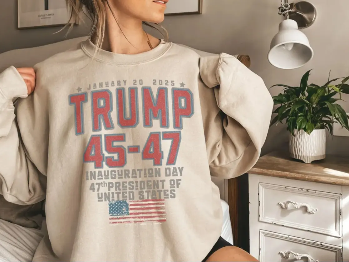 Trump Inauguration Day 2025 Sweatshirt,presidential Inauguration Maga Sweater Gift Trump 45 47 Crewneck, Maga Inauguration Day
