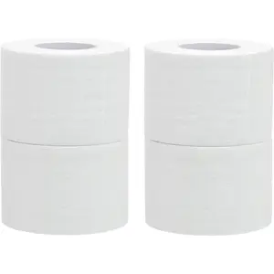 White Athletic Tape (4 Pack), Easy Tear Sports Tape, 1.5” x 24 Feet (8 Yards) Each Roll, Extra Strong, No Sticky Residue