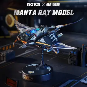 ROKR 3D Metal Puzzles for Grown-Ups, Manta Ray Mechanical Model Kit, Assembly Set for Home And Office Decoration, Distinctive Engineering Gift for Adults And Teens Aged 14 And Up