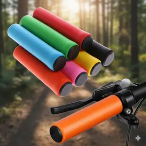 Premium Anti-Slip Bike Handlebar Grips: Ergonomic, Soft Foam Comfort Grip for Road, Mountain & Commuter Bicycles. Enhanced Control & Vibration Dampening for Long Rides.