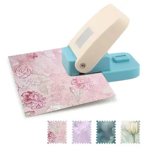 Puncher,1x0.8'' Rectangular Postage  Punch, Hole Puncher,Lever Action Craft Punch for Crafting Scrapbooking DIY Card Making Arts Crafts Decorating Cards Supplies,Easy to Use