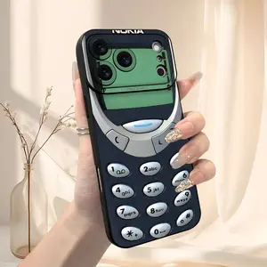 A phone case with an early phone pattern, TPU shockproof full protection case, suitable for iPhone 17/16/15/14/13/12/11 PRO MAX PLUS AIR E XS and PROMAX MINI, an ideal gift for friends and family, MS2433