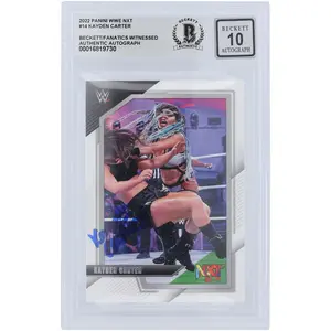 Kayden Carter WWE Autographed 2022 Panini NXT 2.0 #14 Beckett Fanatics Witnessed Authenticated 10 Card - Fanatics Authentic Certified