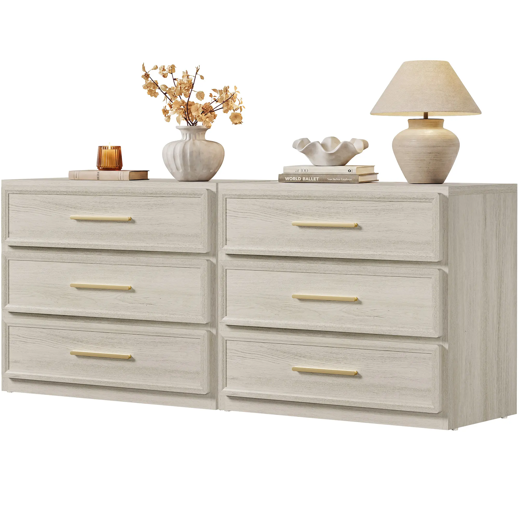 SICOTAS Night Stand Oversized Extra Large Nightstand Tall Bedside Side Table with 3 Drawers,dorm essentials,home decor
