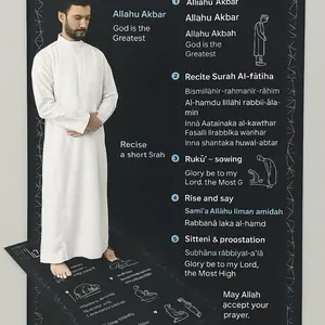 Read in English and say it in Arabic Guided Prayer Mat Modesty