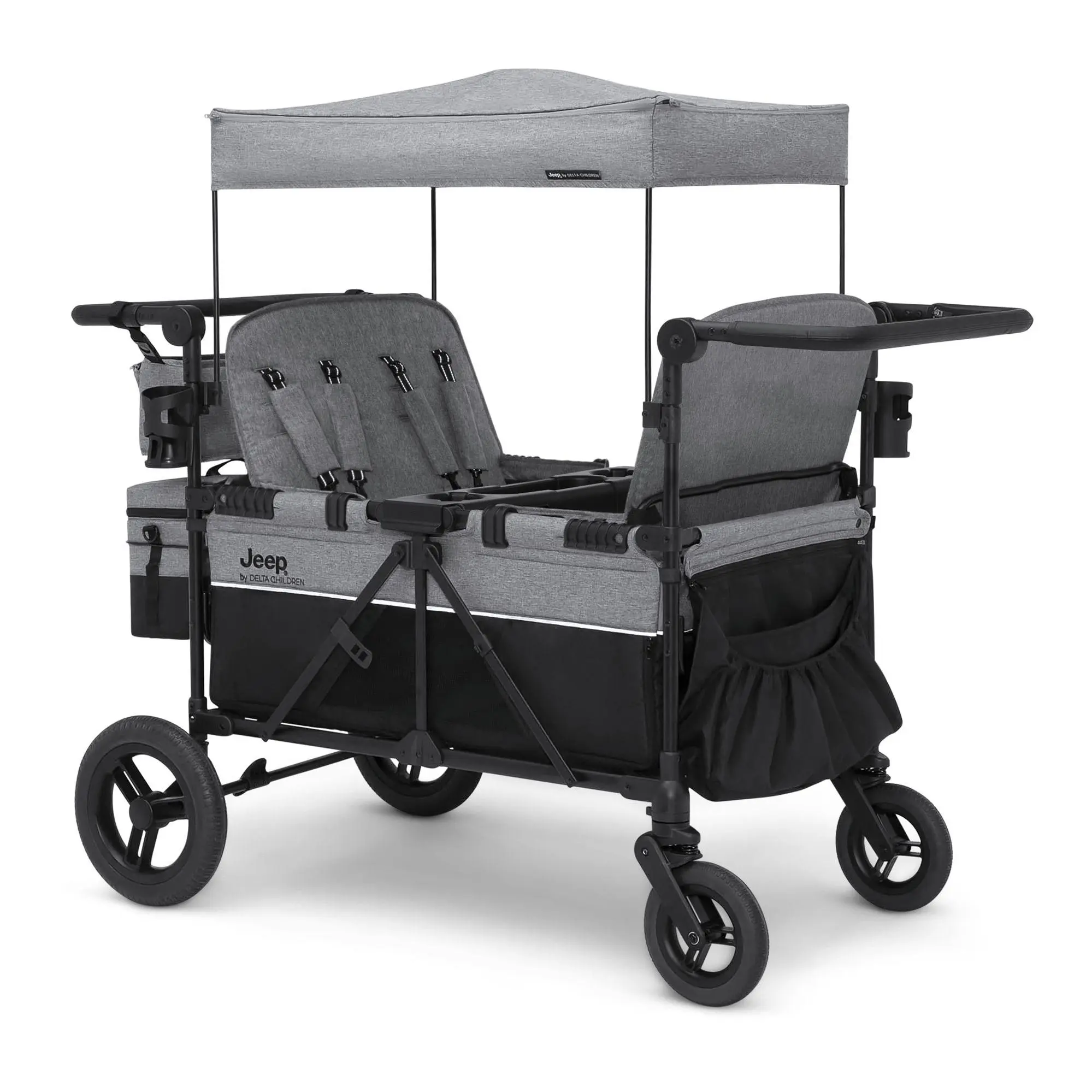 Delta Children Jeep Wrangler Deluxe 4-Seater Stroller Wagon Delta Children Jeep Wrangler Deluxe 4-Seater Stroller Wagon