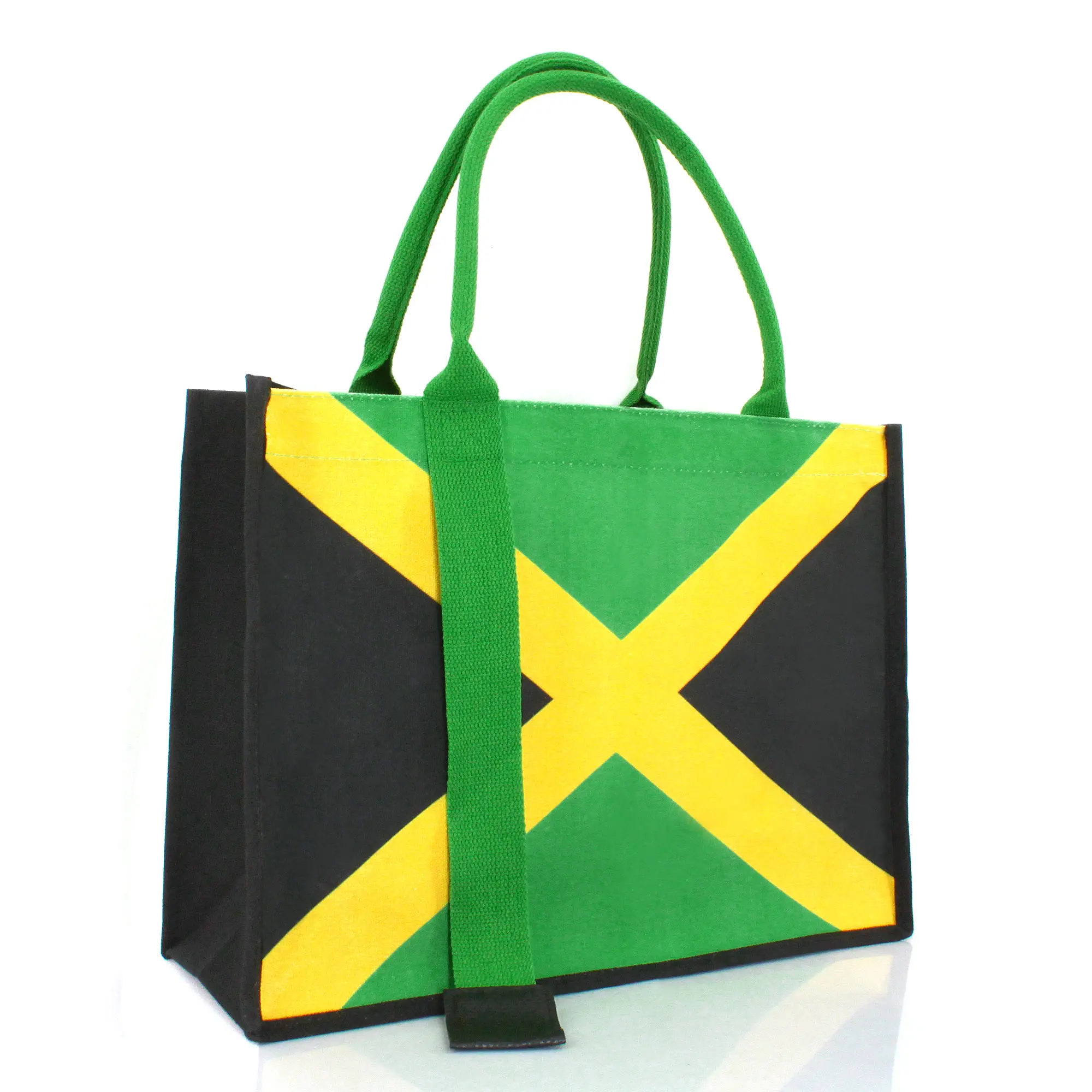 Women's Canvas Tote Bag Waterproof Ribbon Beach Bag Jamaican Reggae Party Bag Fabric tote bag tote bags work bags
