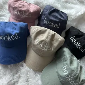 booked Embroidered Hat, Bookish Hat, Embroidered Bookish hat