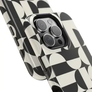 Black and White Design Impact-Resistant Case